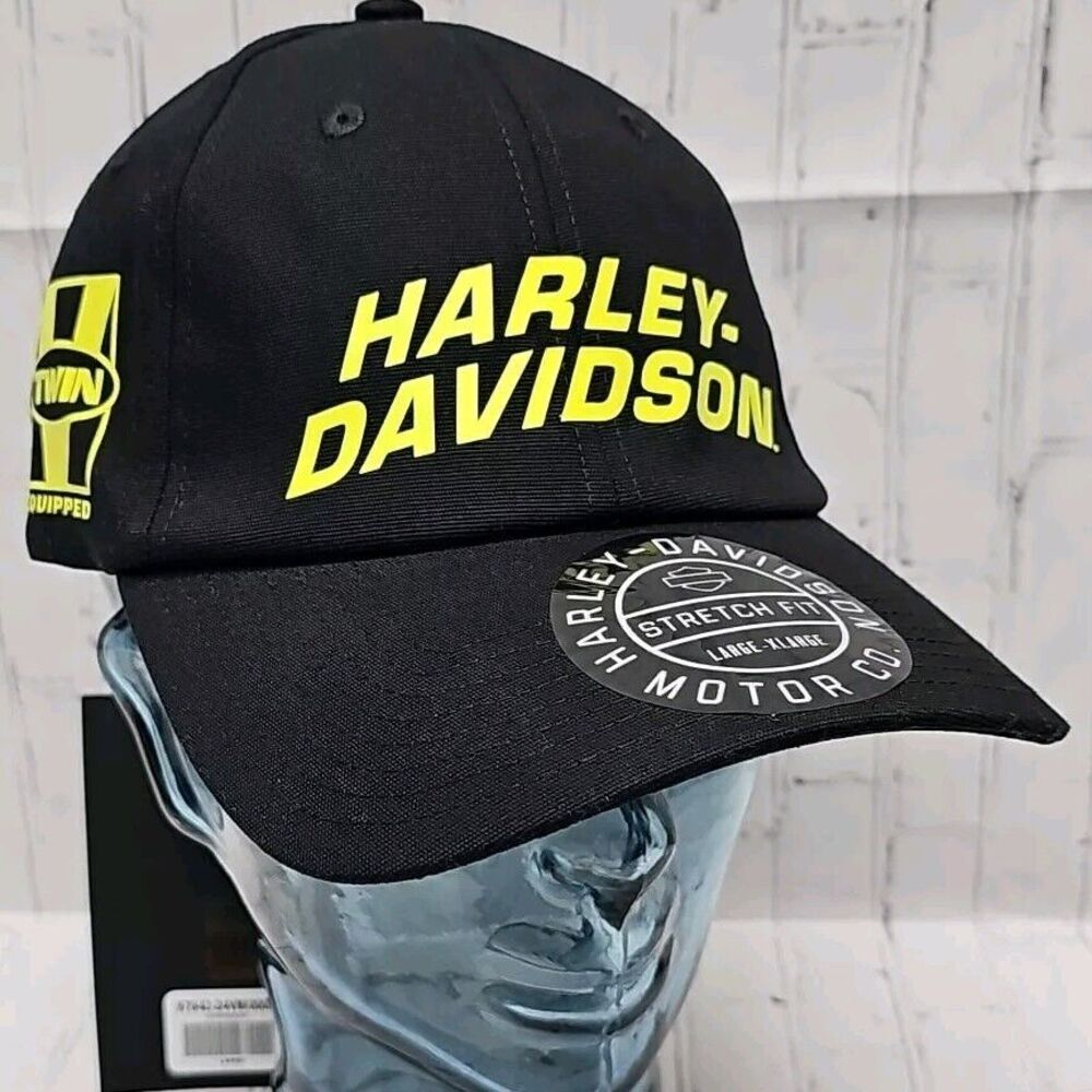 Harley-Davidson Willie G Skull Viper Waxed Cap Black 97642-24VM/000L 7⅜-7½ Large